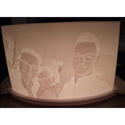 Teelicht-Lithophan + Halterung – Dein Bild im warmen Kerzenschein