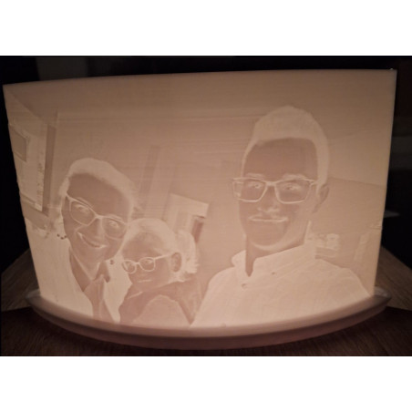 Teelicht-Lithophan – Dein Bild im warmen Kerzenschein